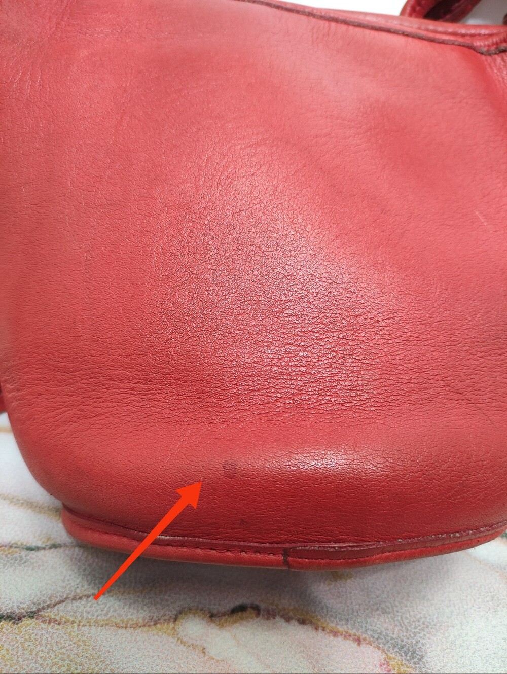 Vintage Coach 9019 Maggie Duffle Bag Red - Picture 12 of 12